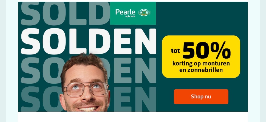 Pearle korting tot 50%