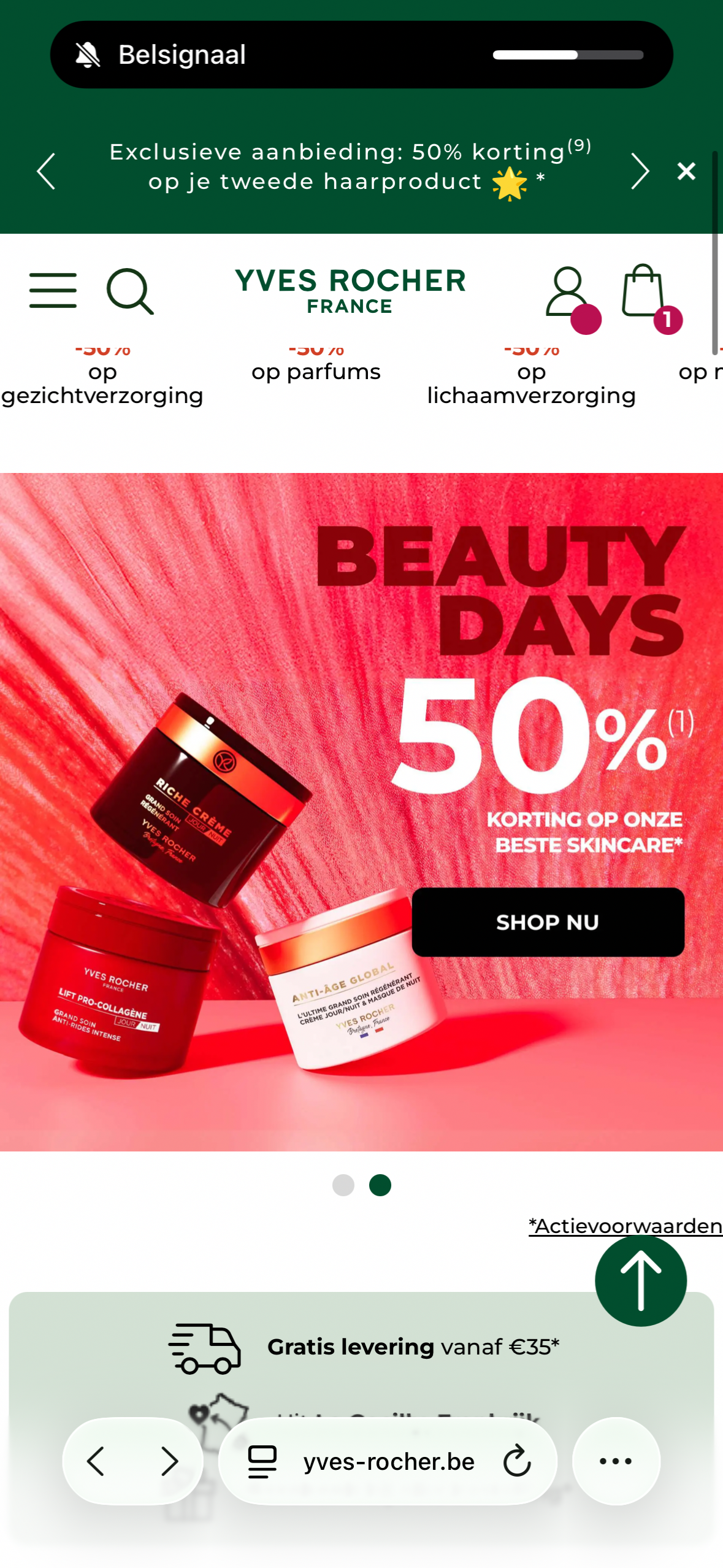 Beauty days bij Yves Rocher