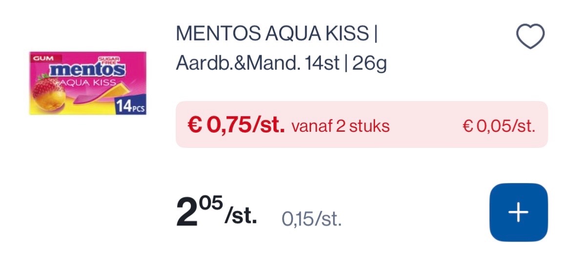 Mentos producten in promo