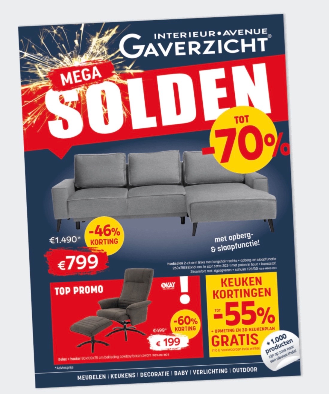 Gaverzicht tot -70% keukenkorting tot -55%