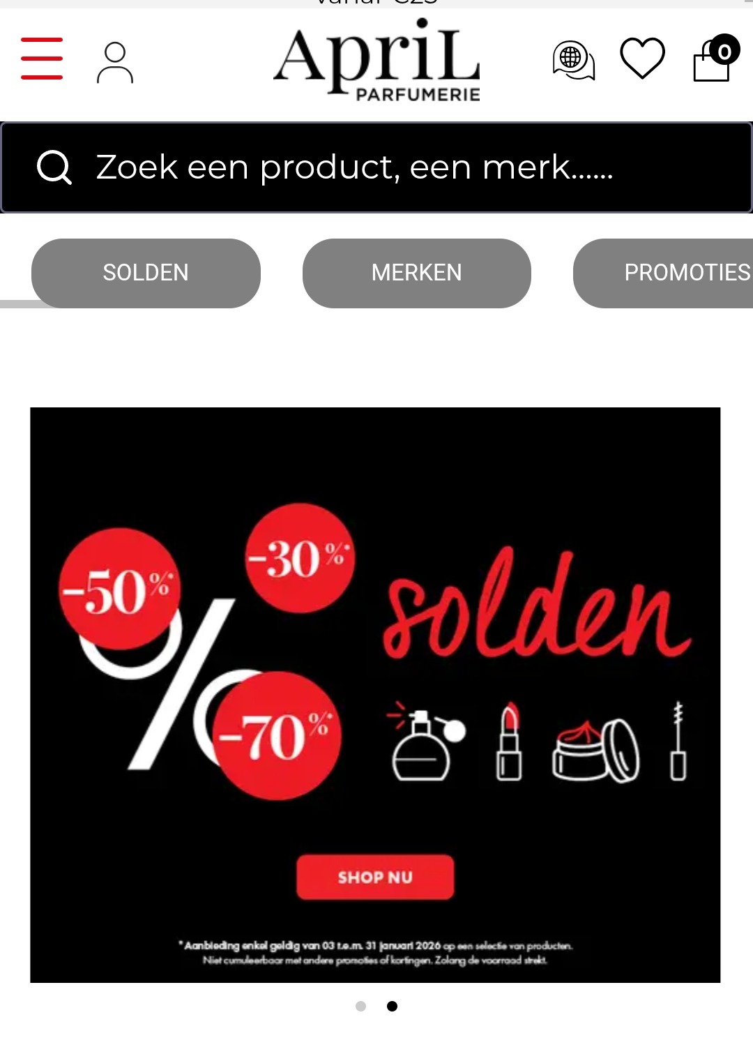 Solden bij april beauty tot 70%