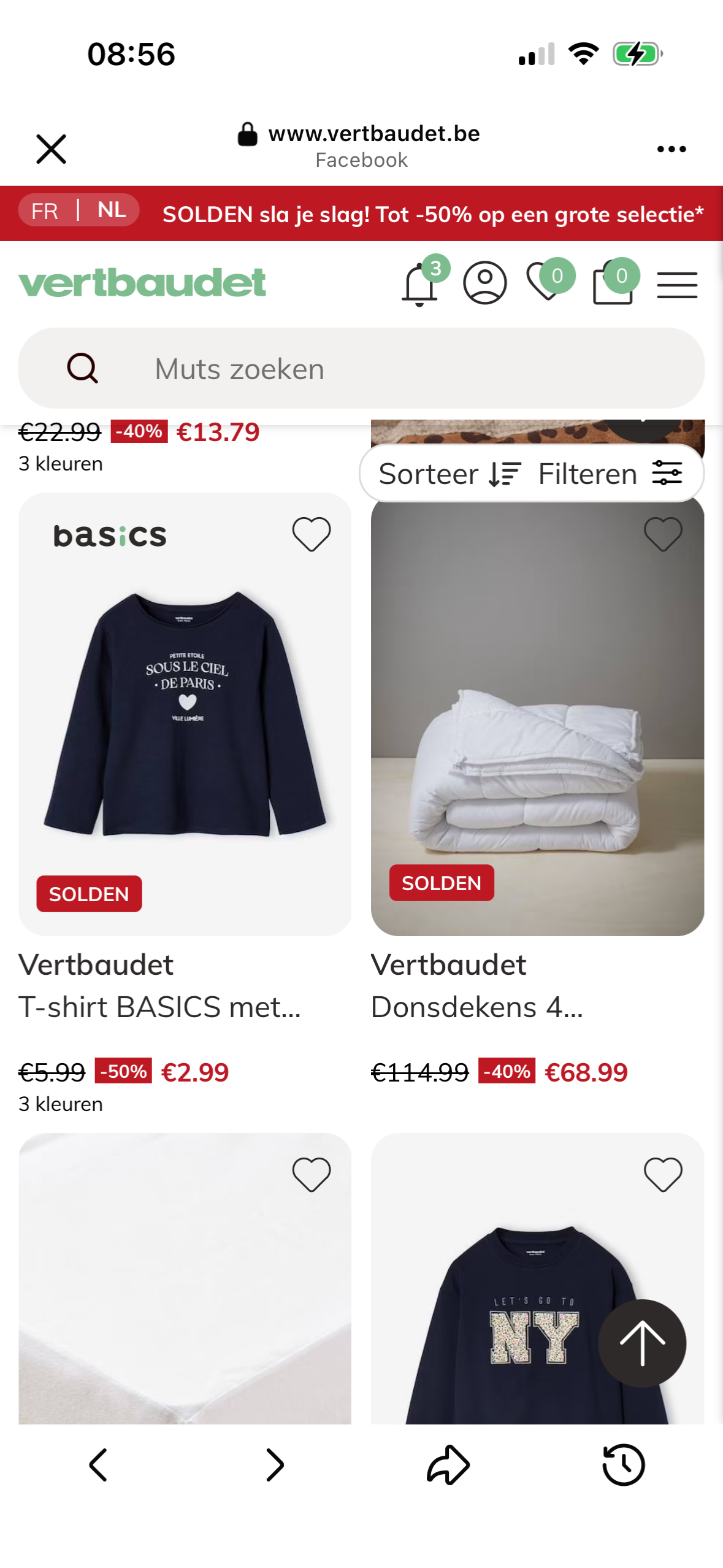 Solden bij Vertbaudet