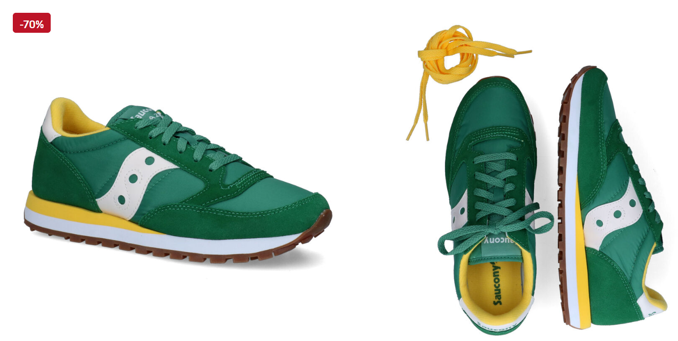 Saucony Original groene sneakers voor heren aan 33 euro bij Torfs