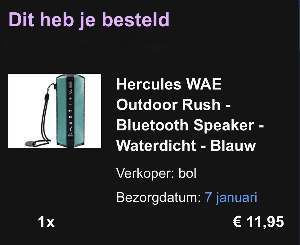 Hercules WAE Outdoor Rush - Bluetooth Speaker -70%