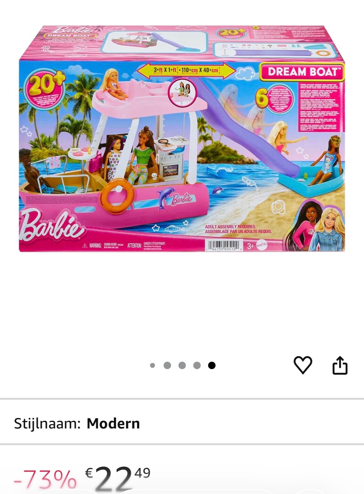 Barbie Droombootset €22,49