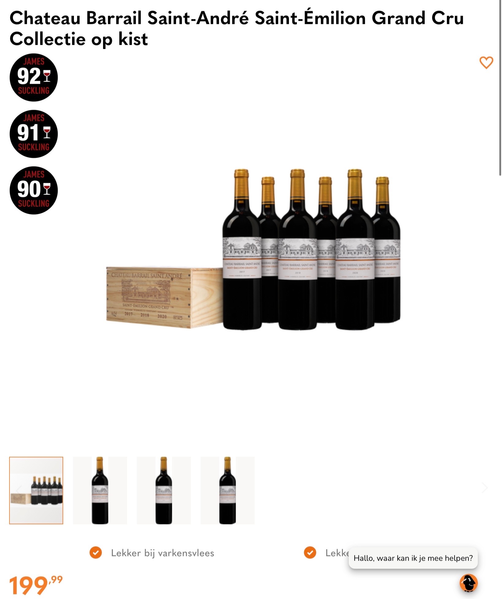 Chateau Barrail Saint-André Saint-Émilion Grand Cru Collectie op kist