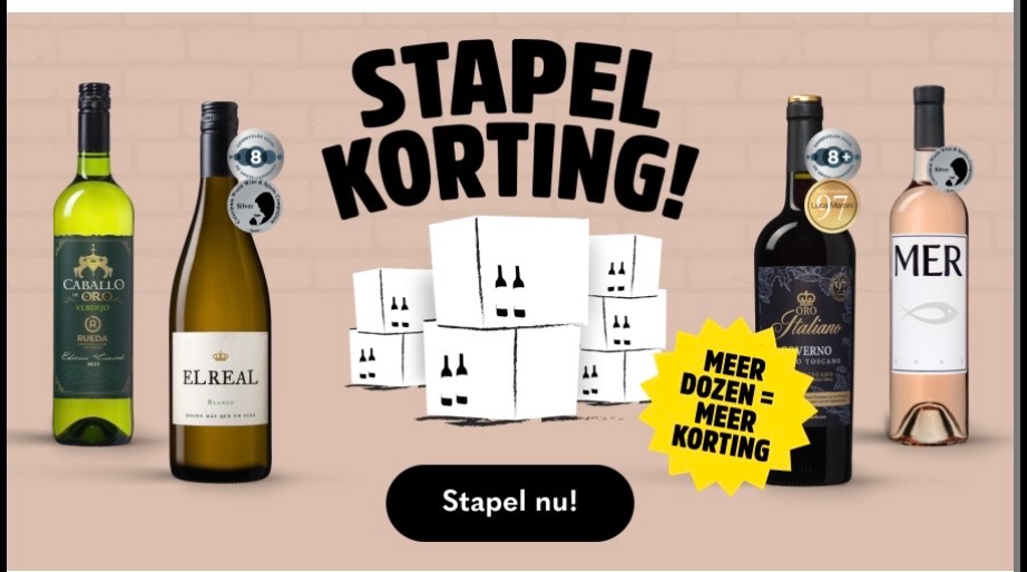 Wijnvoordeel stapelkorting