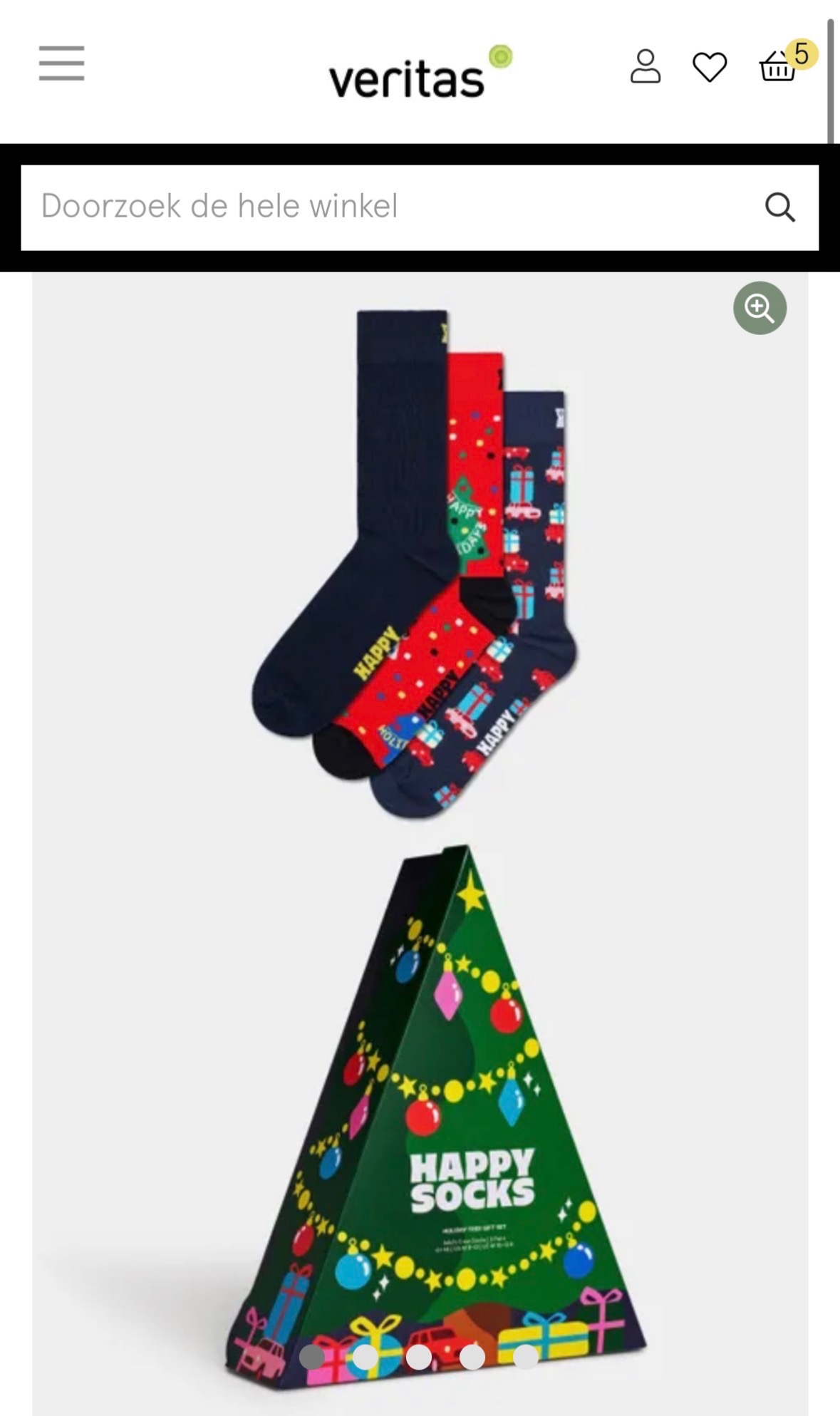 40€ voor 5 geschenkdozen Happy socks 🤪