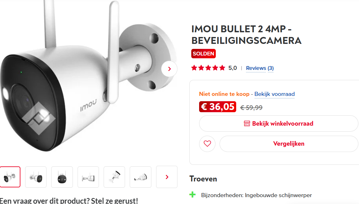 IMOU BULLET 2 4MP - BEVEILIGINGSCAMERA