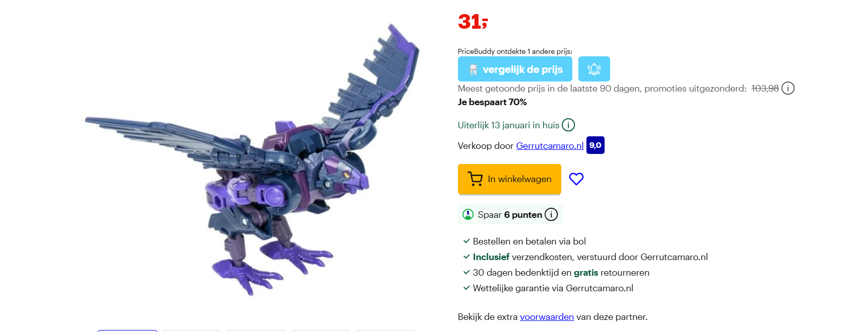 Transformers met 70% korting