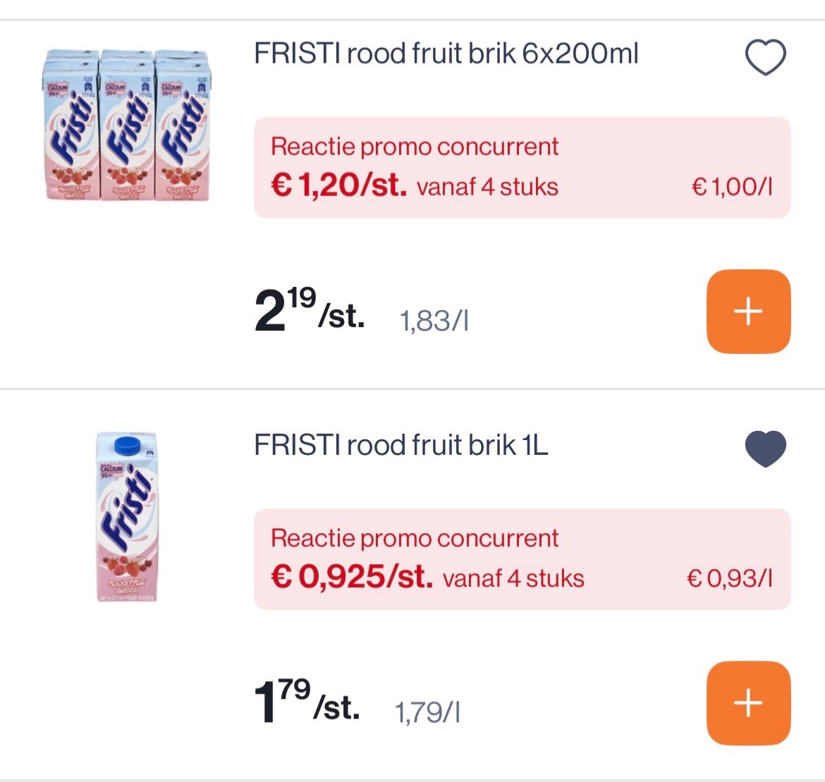 Fristi goedkoper bij Colruyt