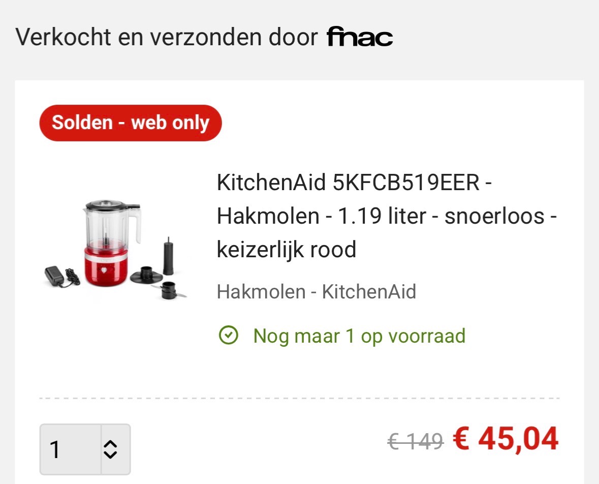 KitchenAid Hakmolen