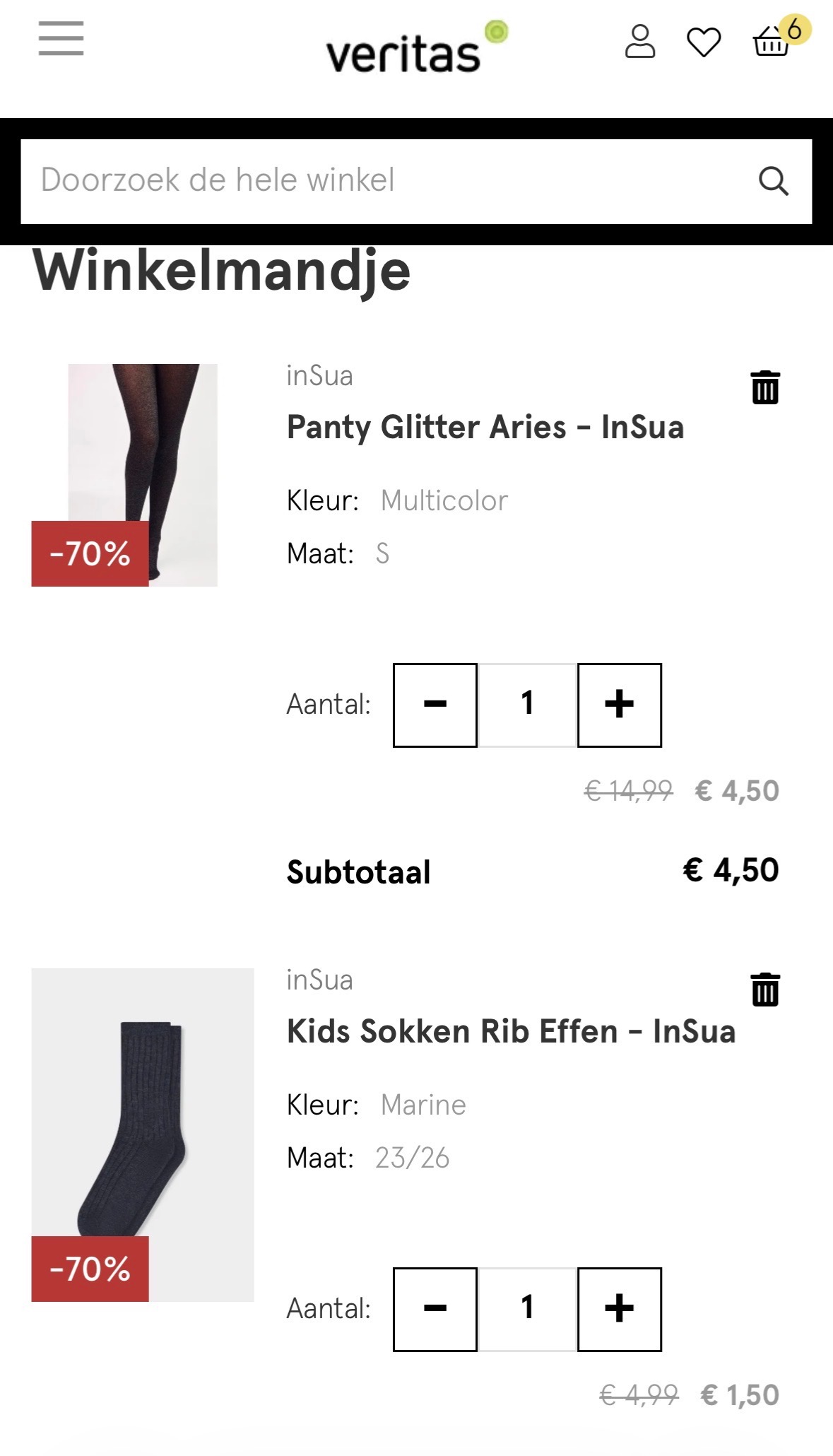 Winter accessoires Veritas