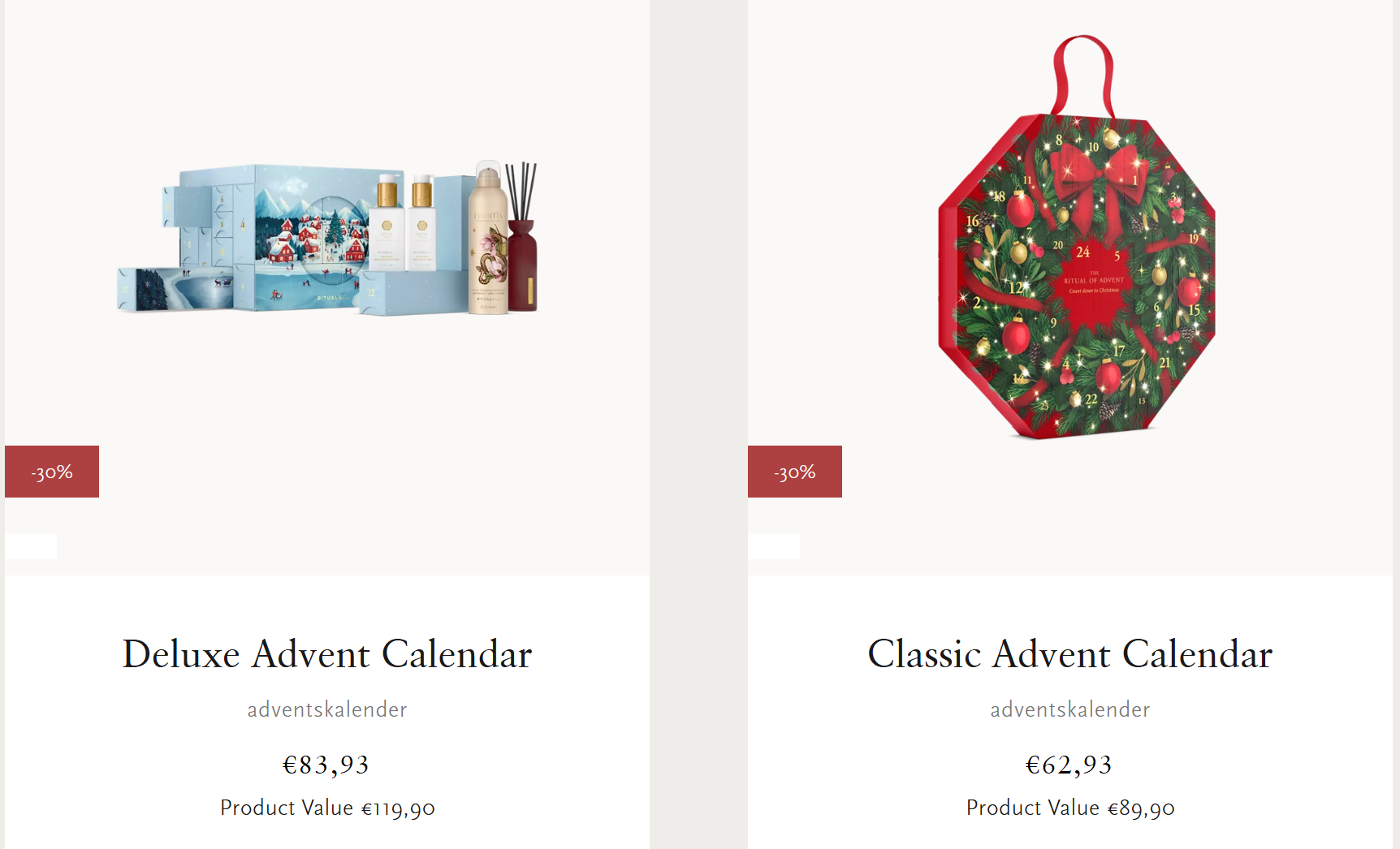 -30% Rituals adventskalenders ✨