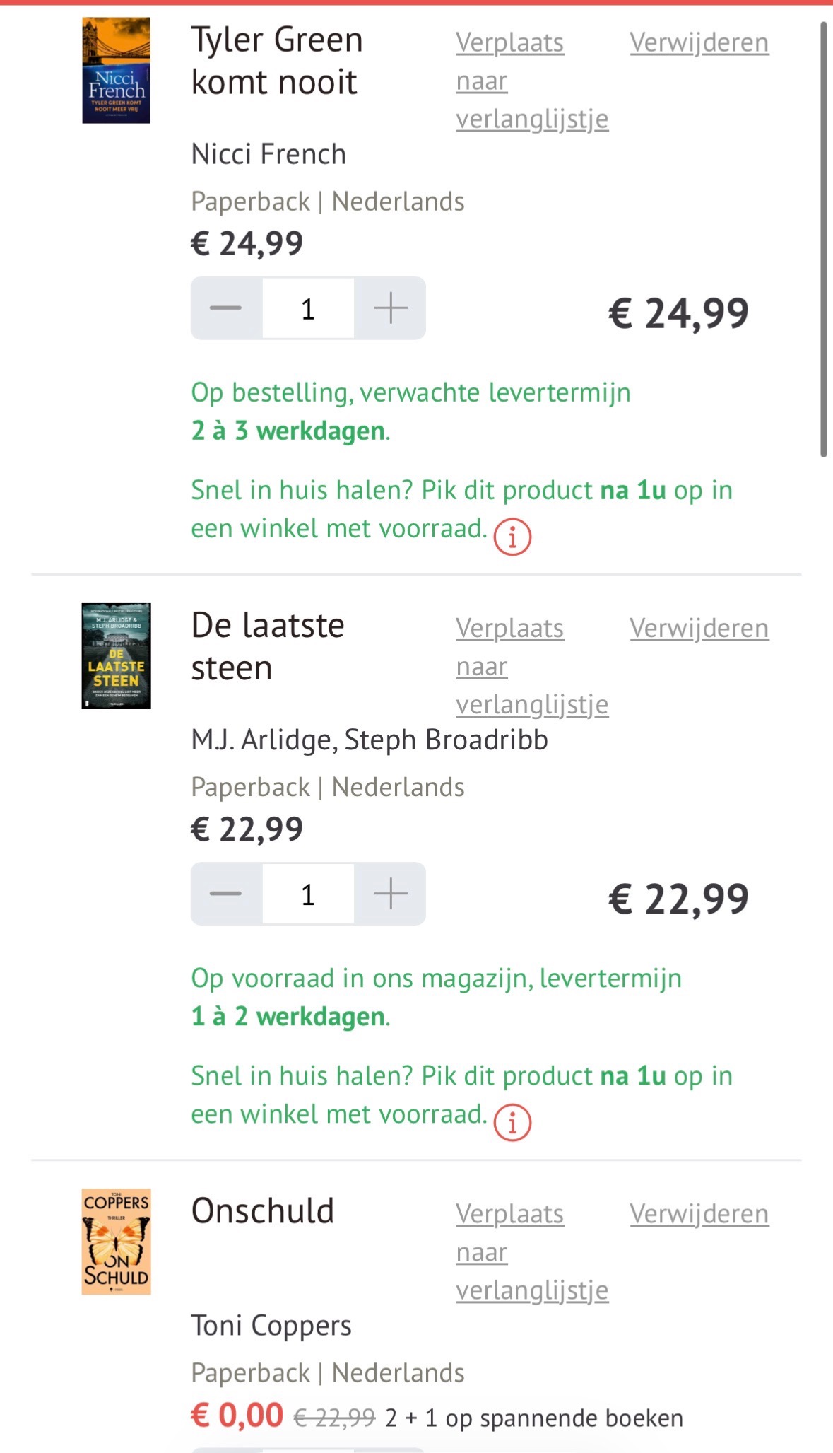 2+1-actie Topthrillers