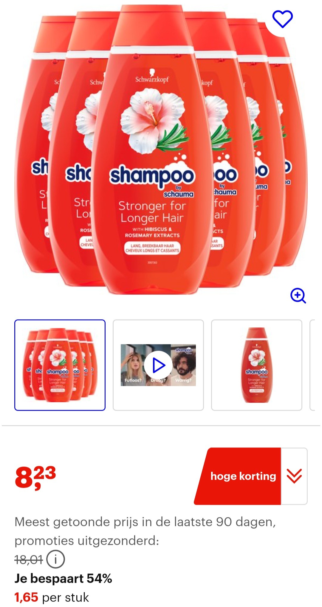 Schwarzkopf shampoo long hair 5x400ml -54%