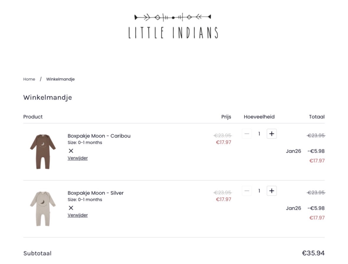 Little Indians newborn collectie