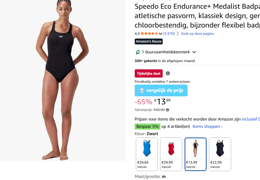Speedo badkap voor 13.99€