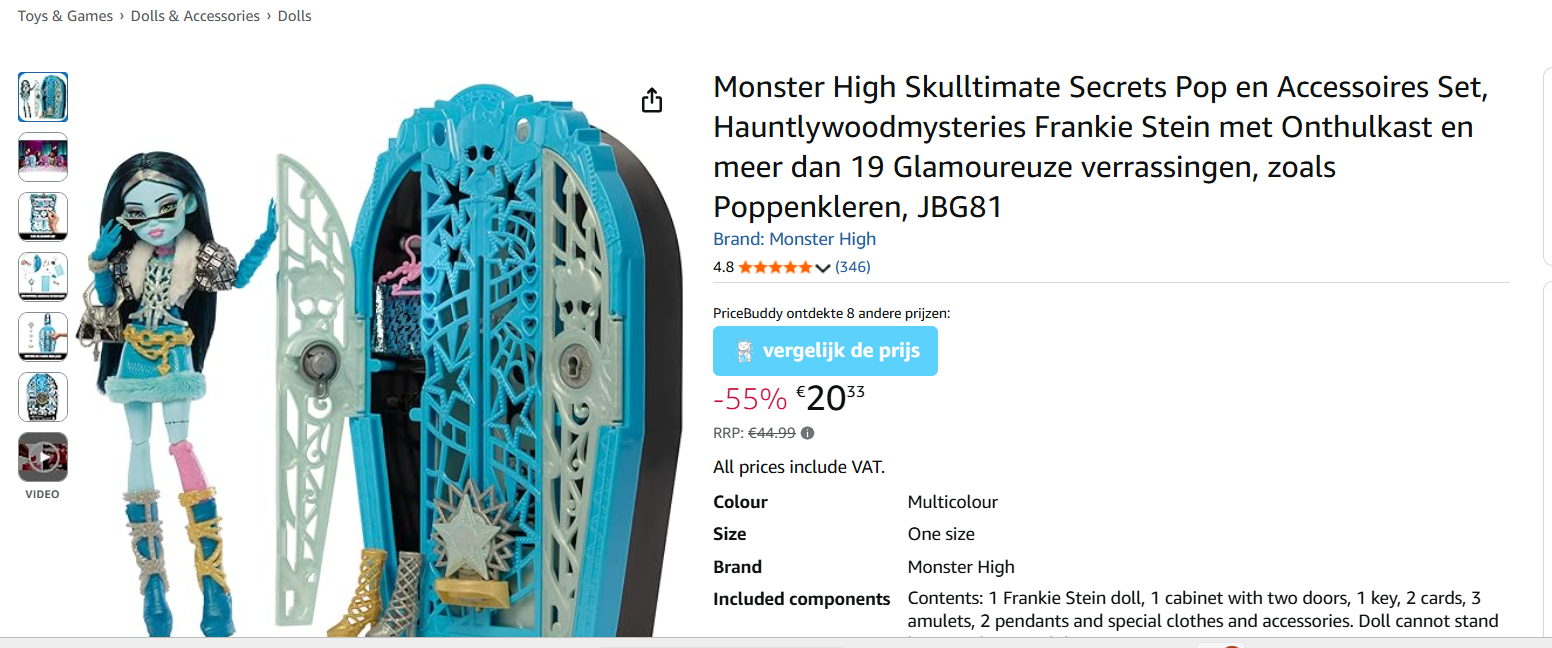 Monster High Skulltimate Secrets Pop Frankie Stein