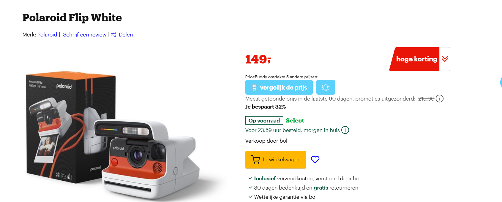 Polaroid Flip White - de ultieme instant camera voor een analoog leven
