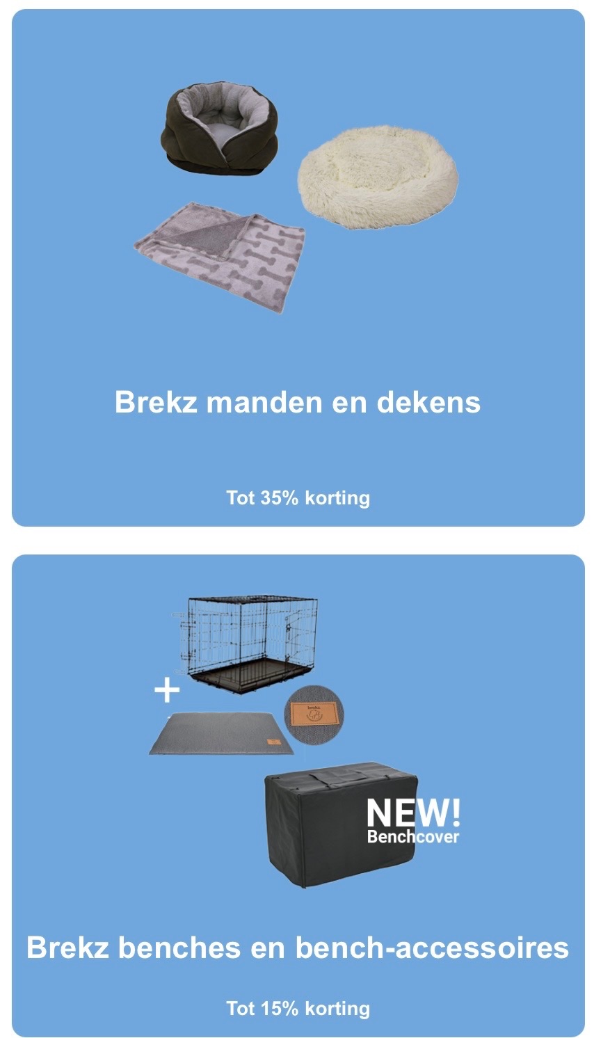 Brekz Brekz manden en dekens Tot 35% korting