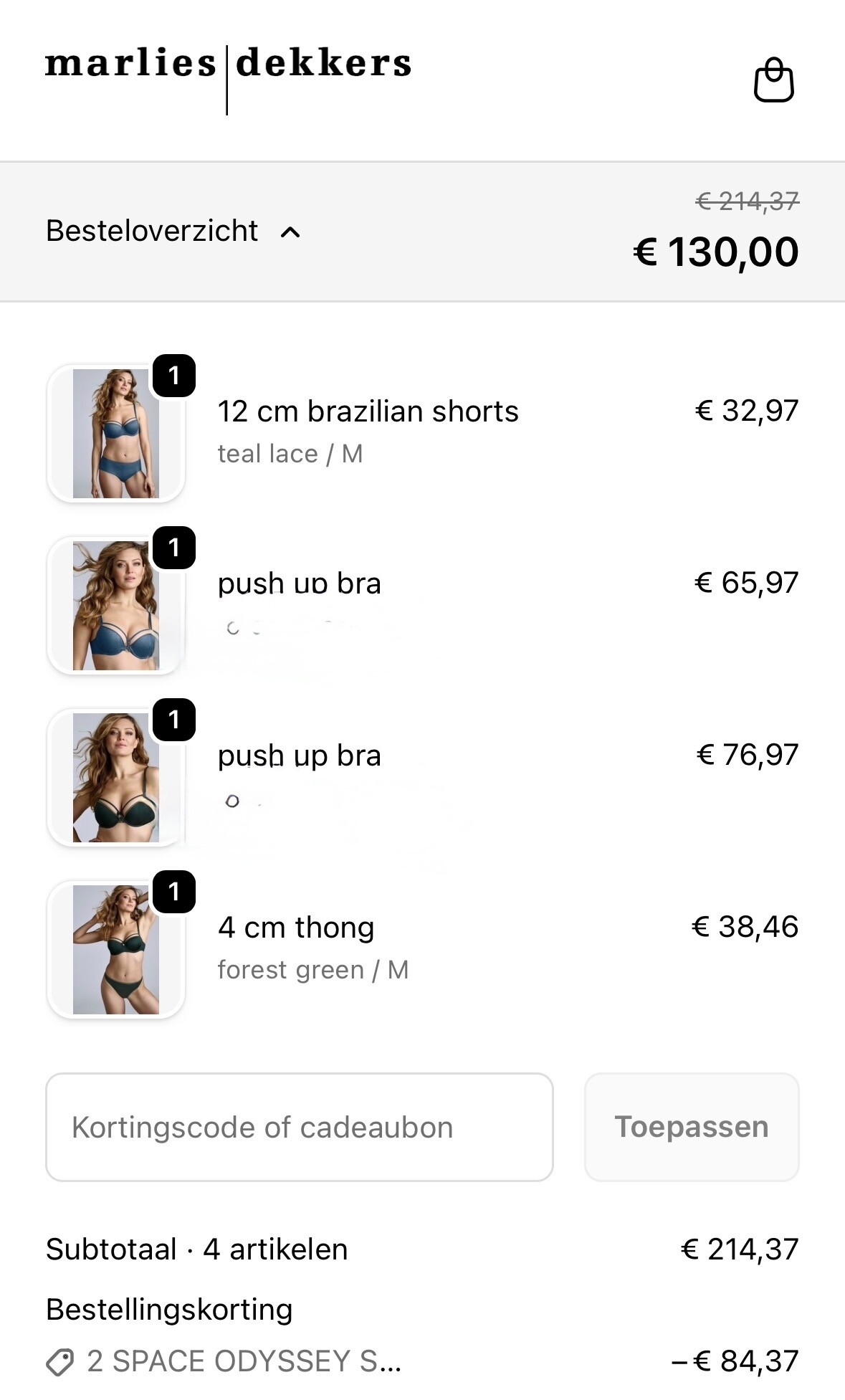 Marlies Dekkers 2 sets