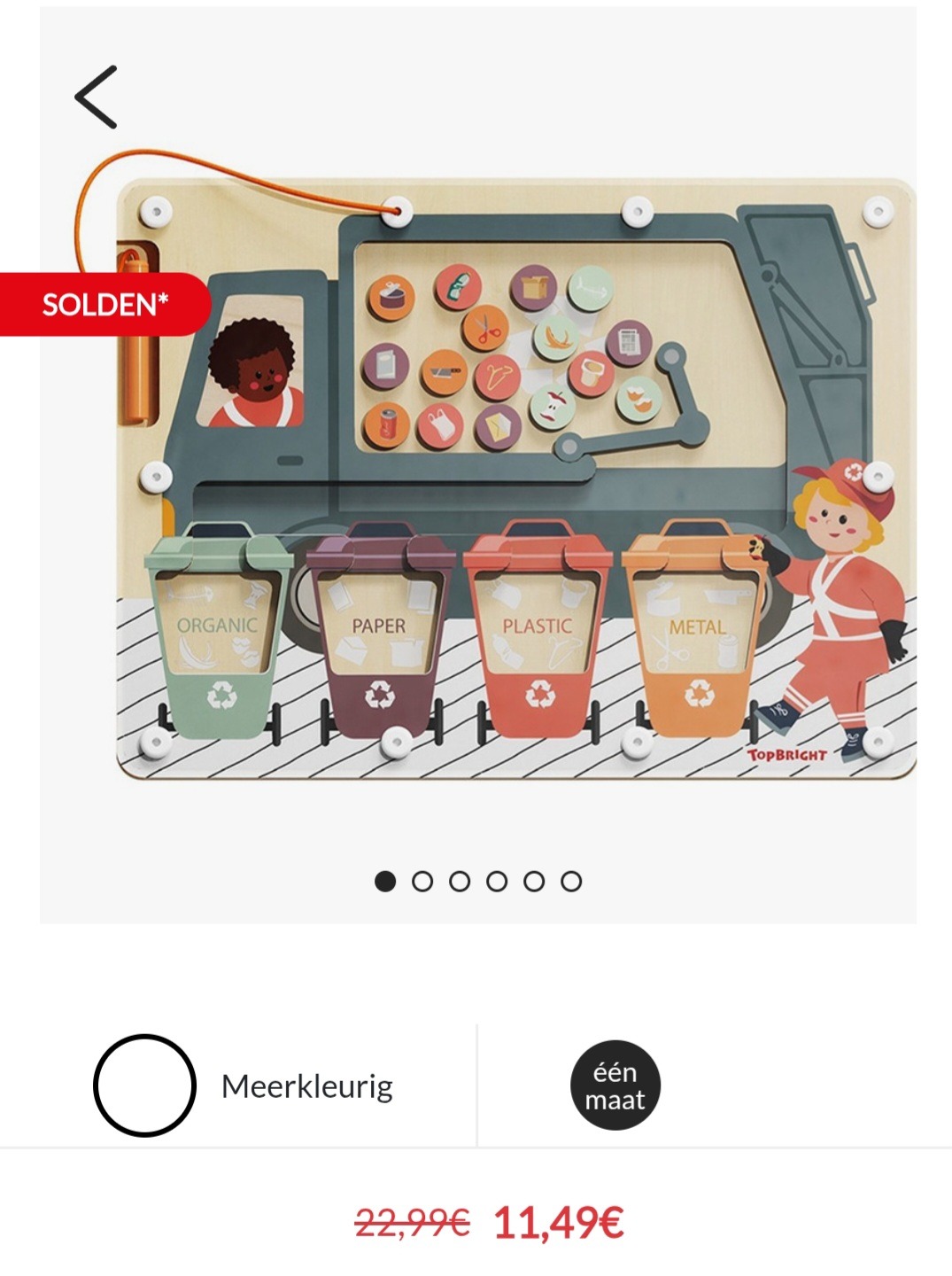 Magnetisch doolhof Afval sorteren -50%