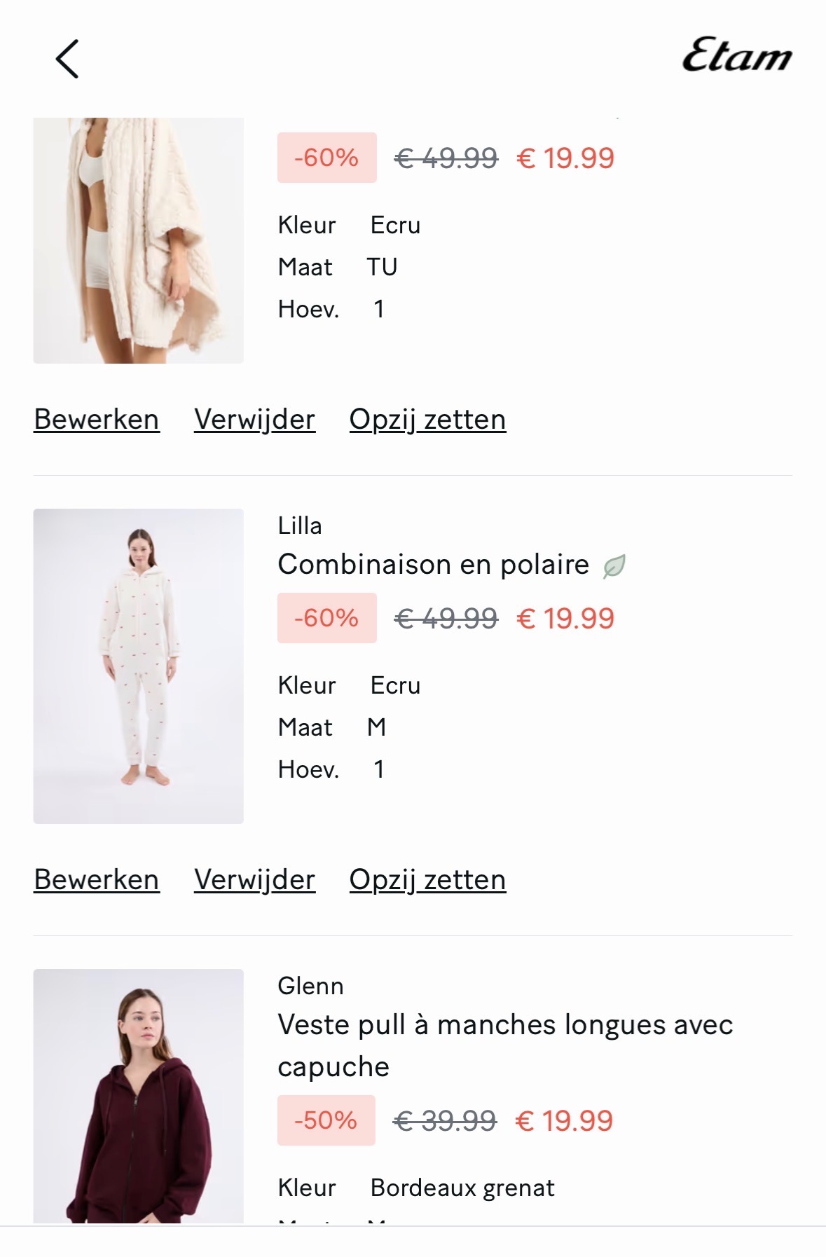 Warme pyjama’s -60%