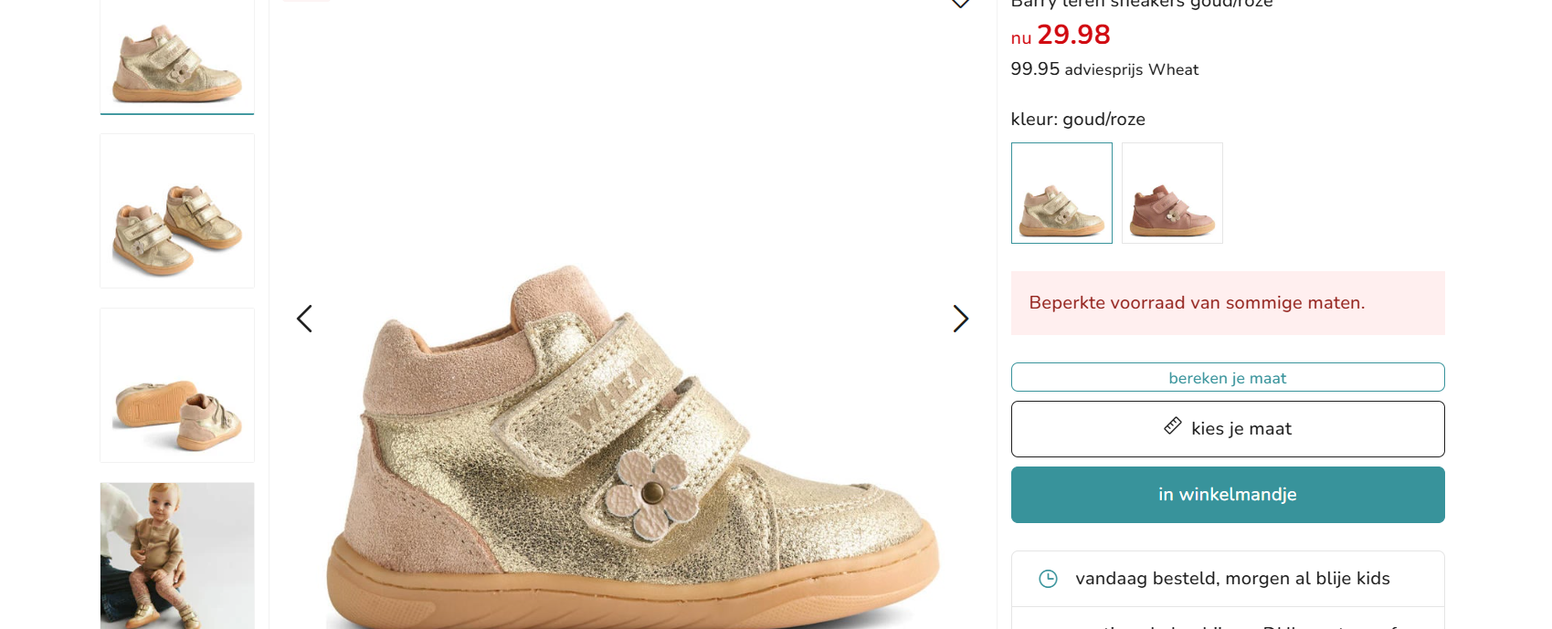 70% korting op meisjes schoentjes in leder in verschillende maten beschikbaar