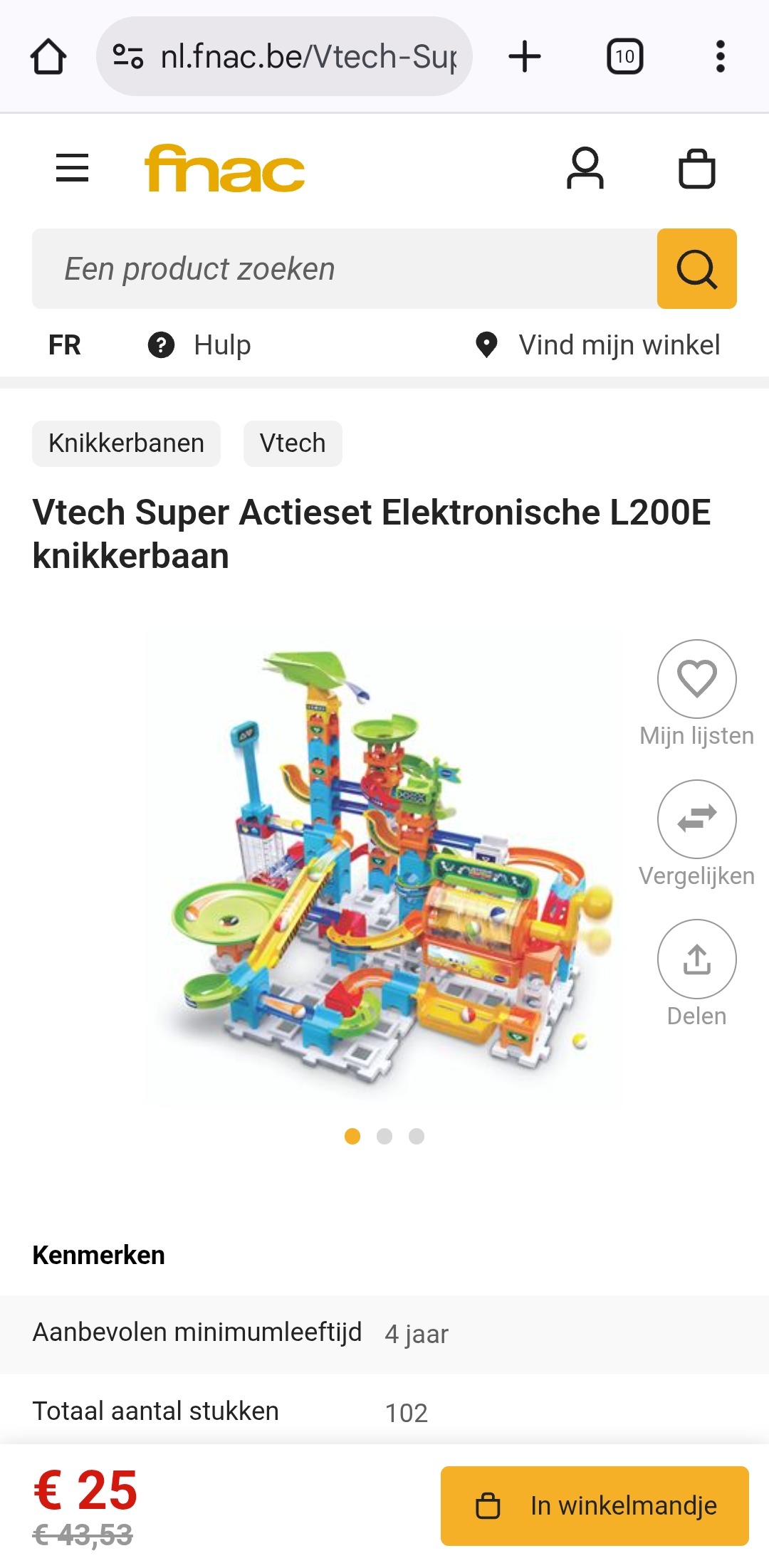 Vtech Marble Rush Superactie set L200E