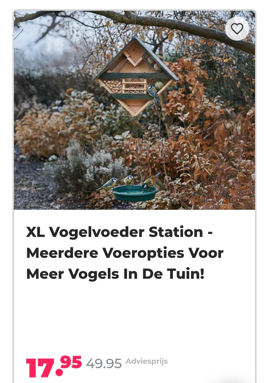 Xwl vogelvoeder station