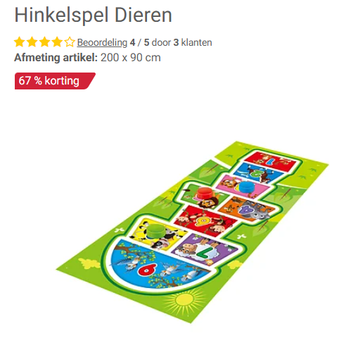 Hinkelspel dieren goedkoop bij Lobbes