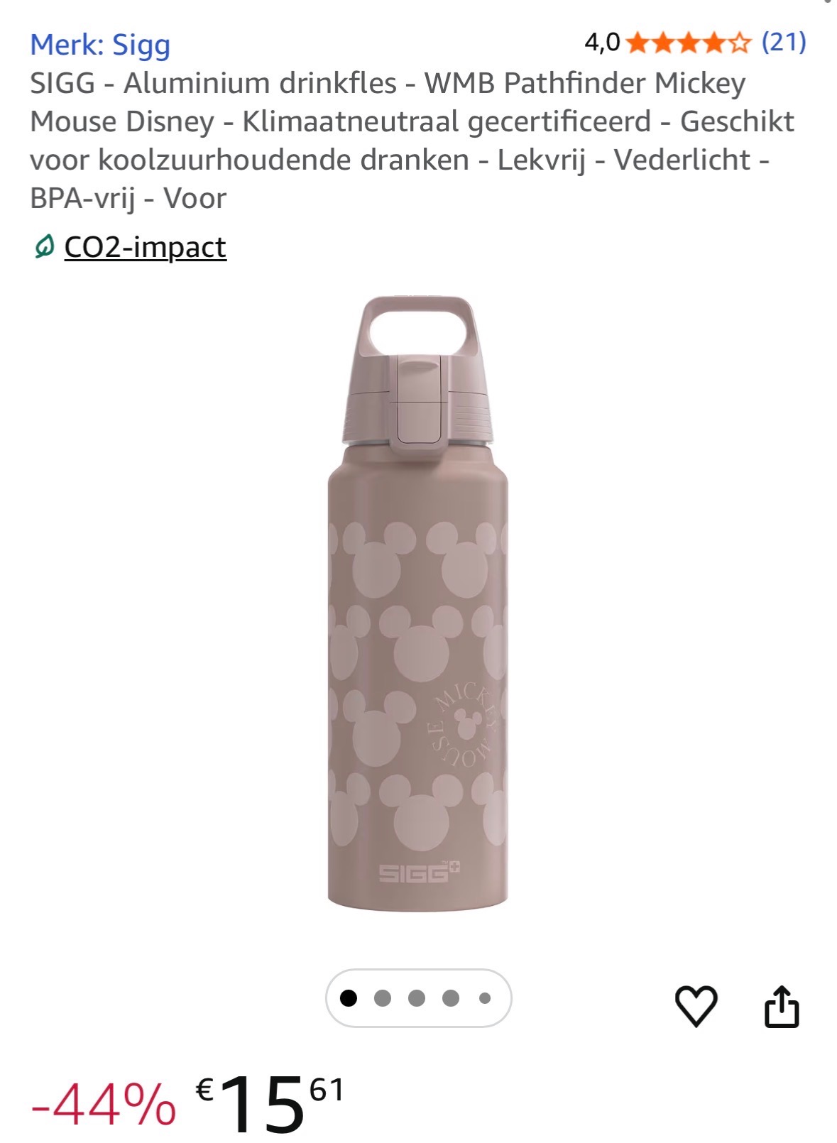 Sigg drinkfles 1l