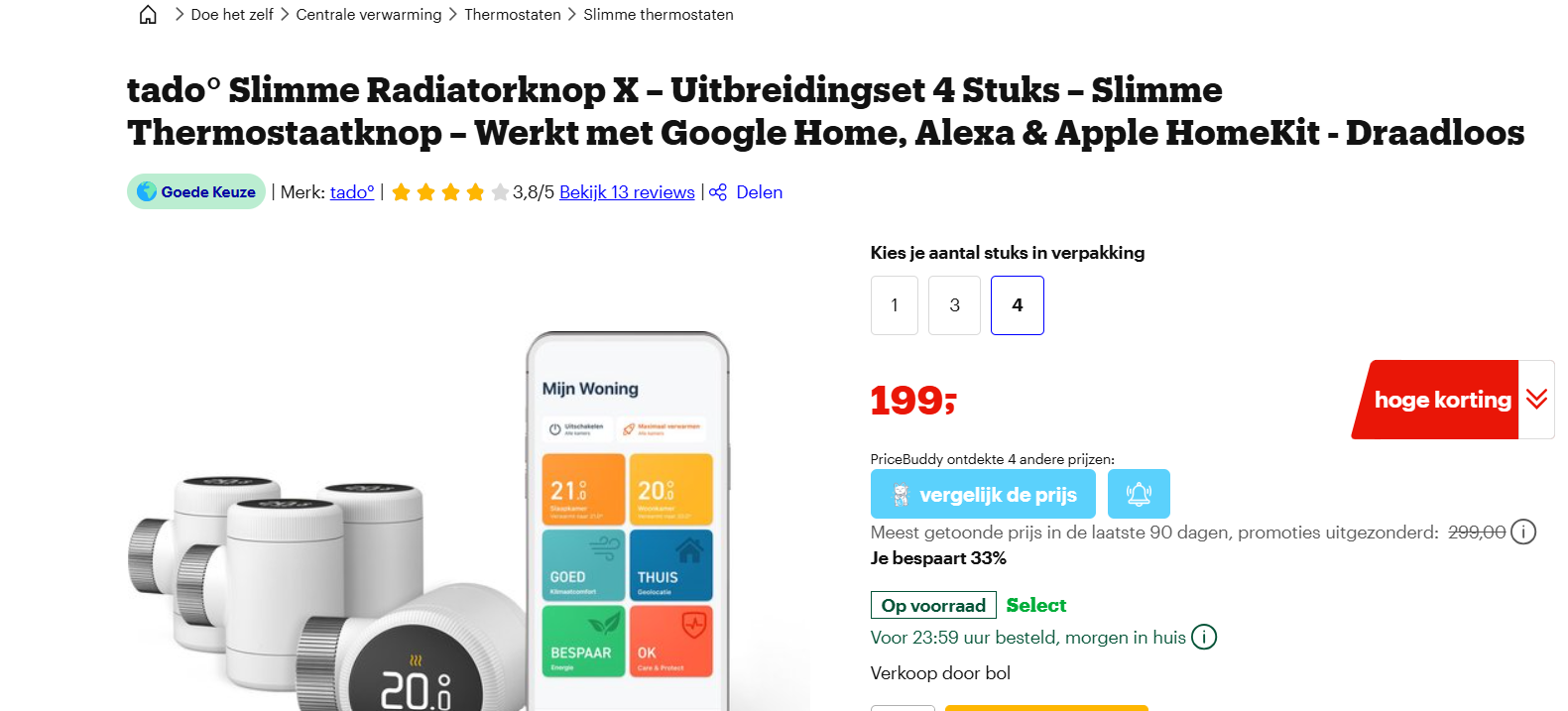 tado° Slimme Radiatorknop X