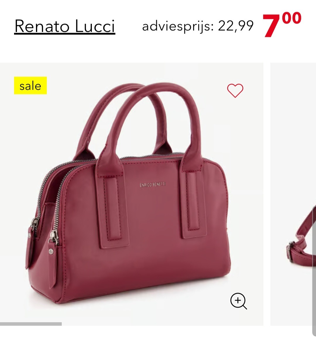 Renato Lucci dames schoudertas voor €7