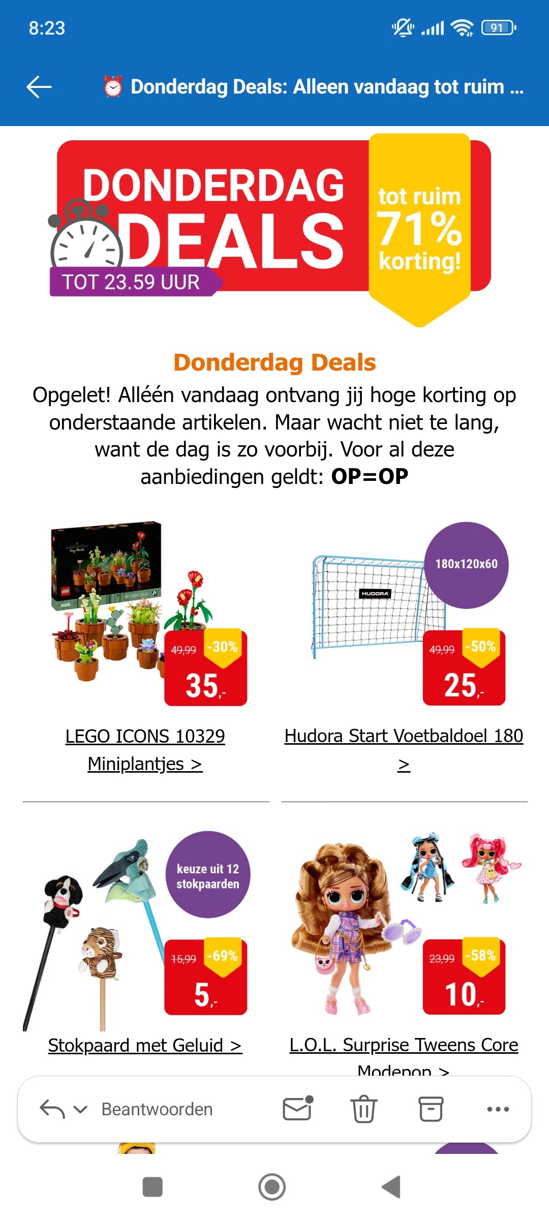 Donderdagdeal bij Lobbes: tot -71% op speelgoed