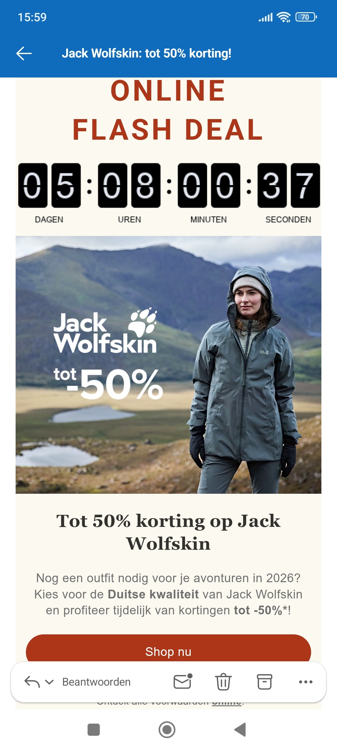 As adventure: tot -50% op Jack wolfskin