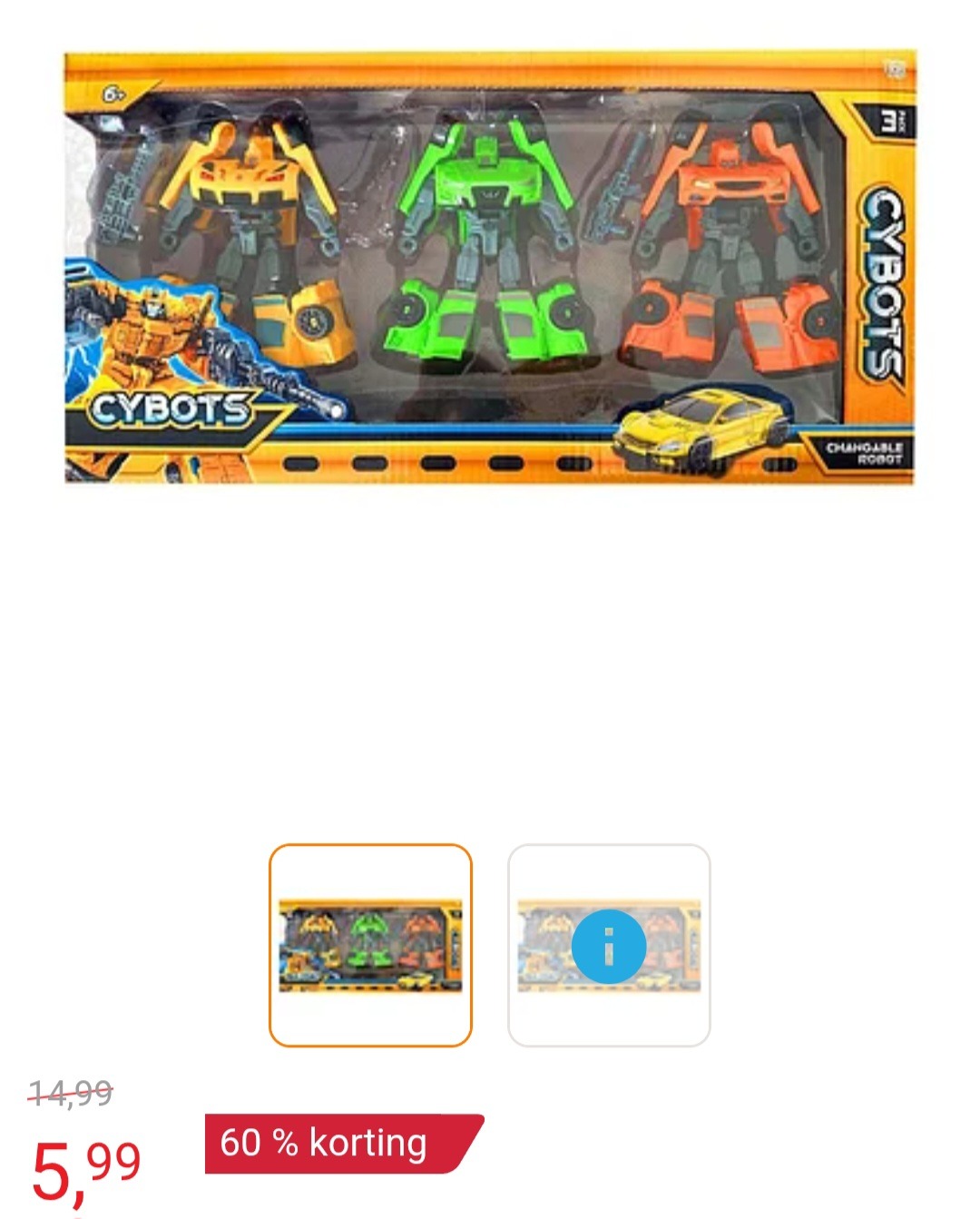 Cybots Triple Transformeer 3-Pack -60%