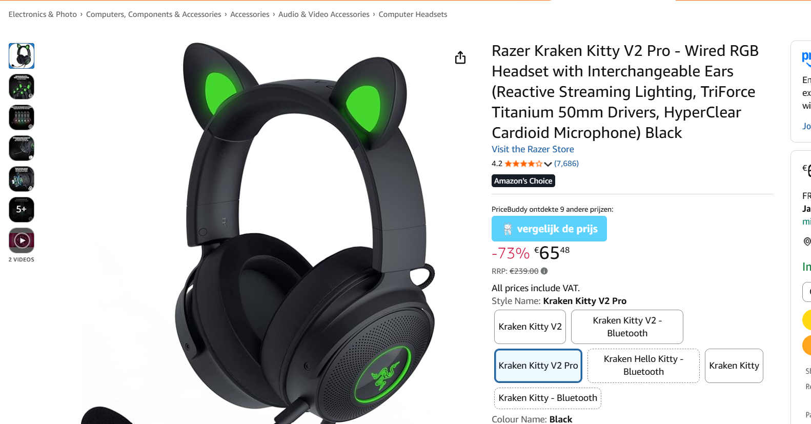 Gamen in stijl met Razer Kraken Kitty V2 Pro Headset