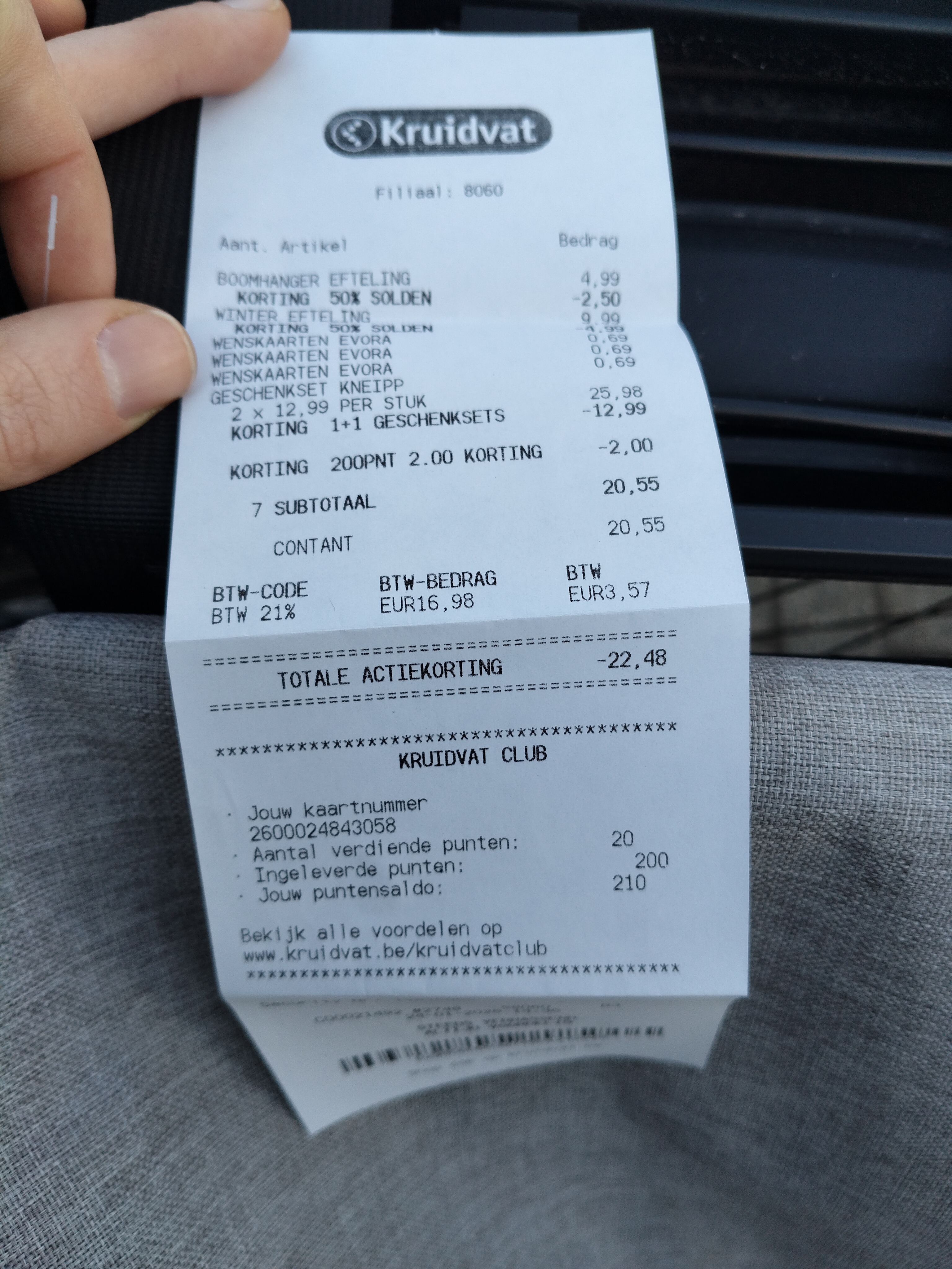 Kruidvat geschenkset 1 + 1 en stickeractie