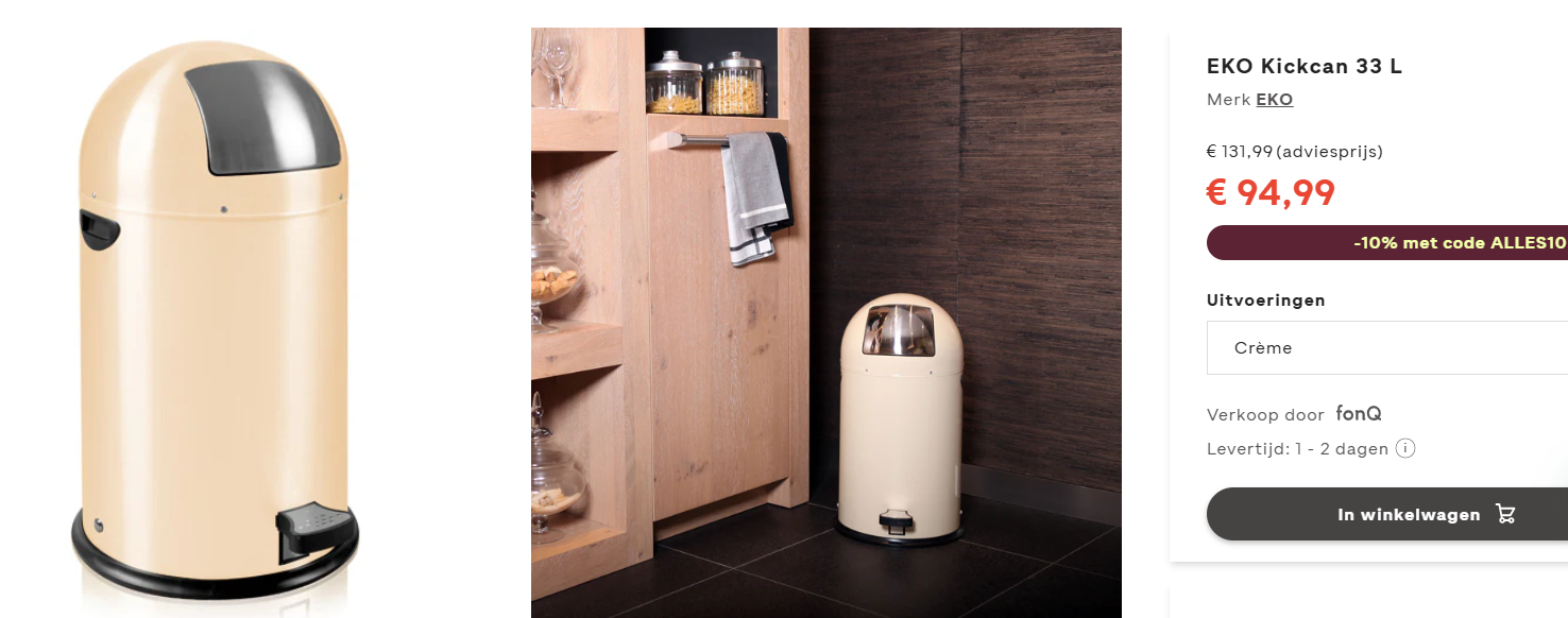 EKO pedaalemmer, 33L goedkoop bij Fonq