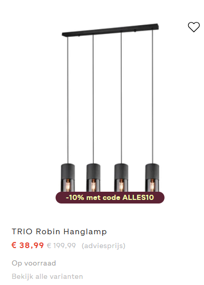 Tot -80% op verlichting (+ -10% extra) 💡