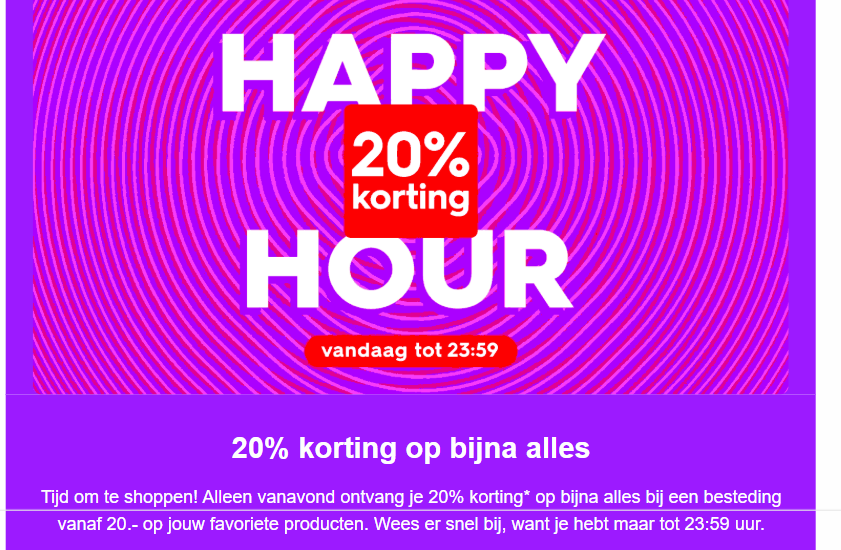 -20% op (bijna) alles bij HEMA - enkel vanavond