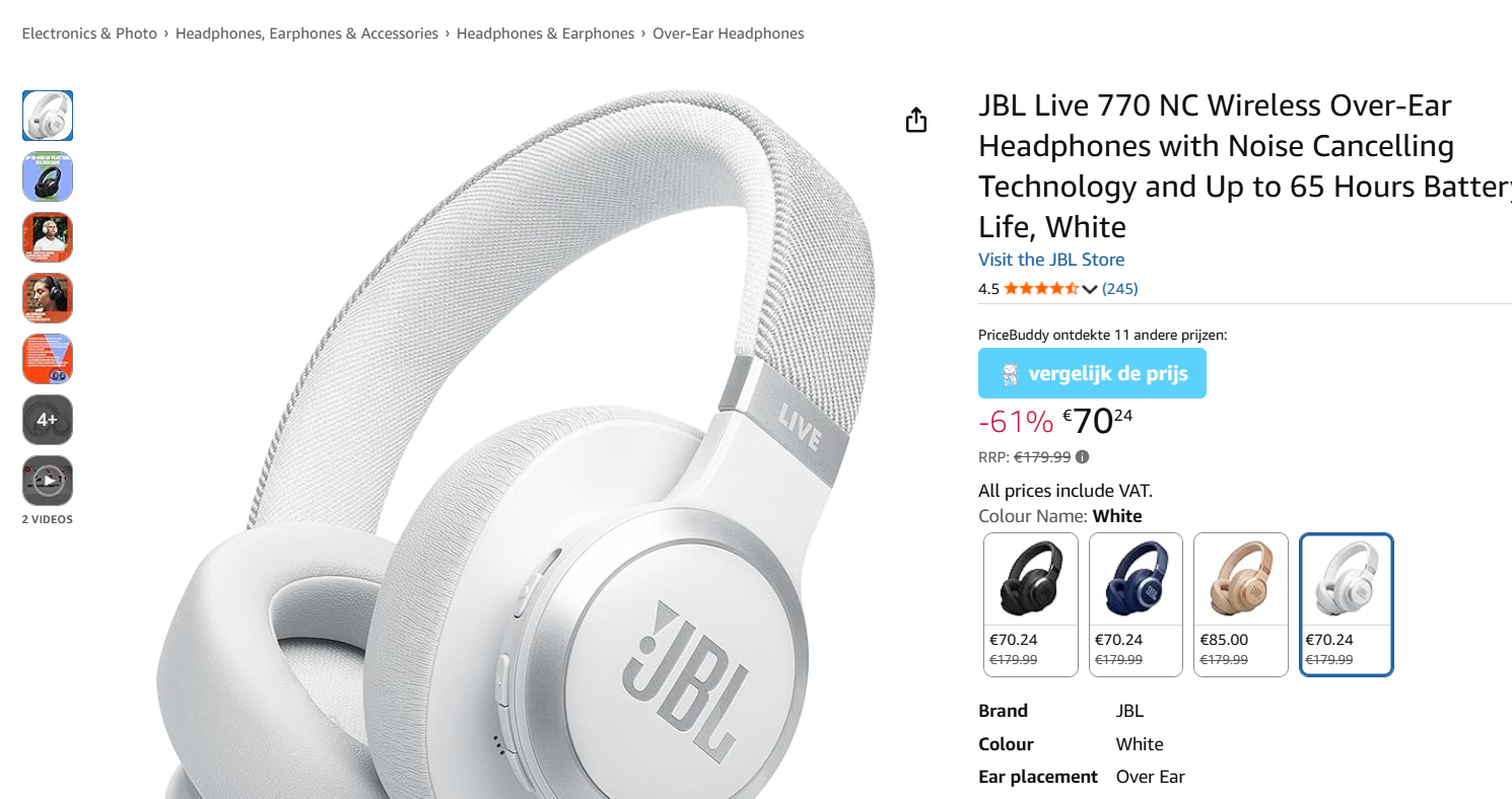 JBL Live 770 NC