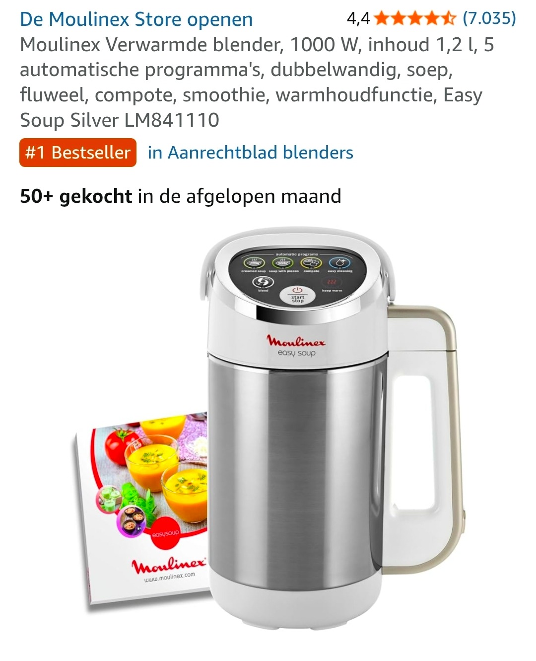 Moulinex Easy Soup Silver LM841110 -57%