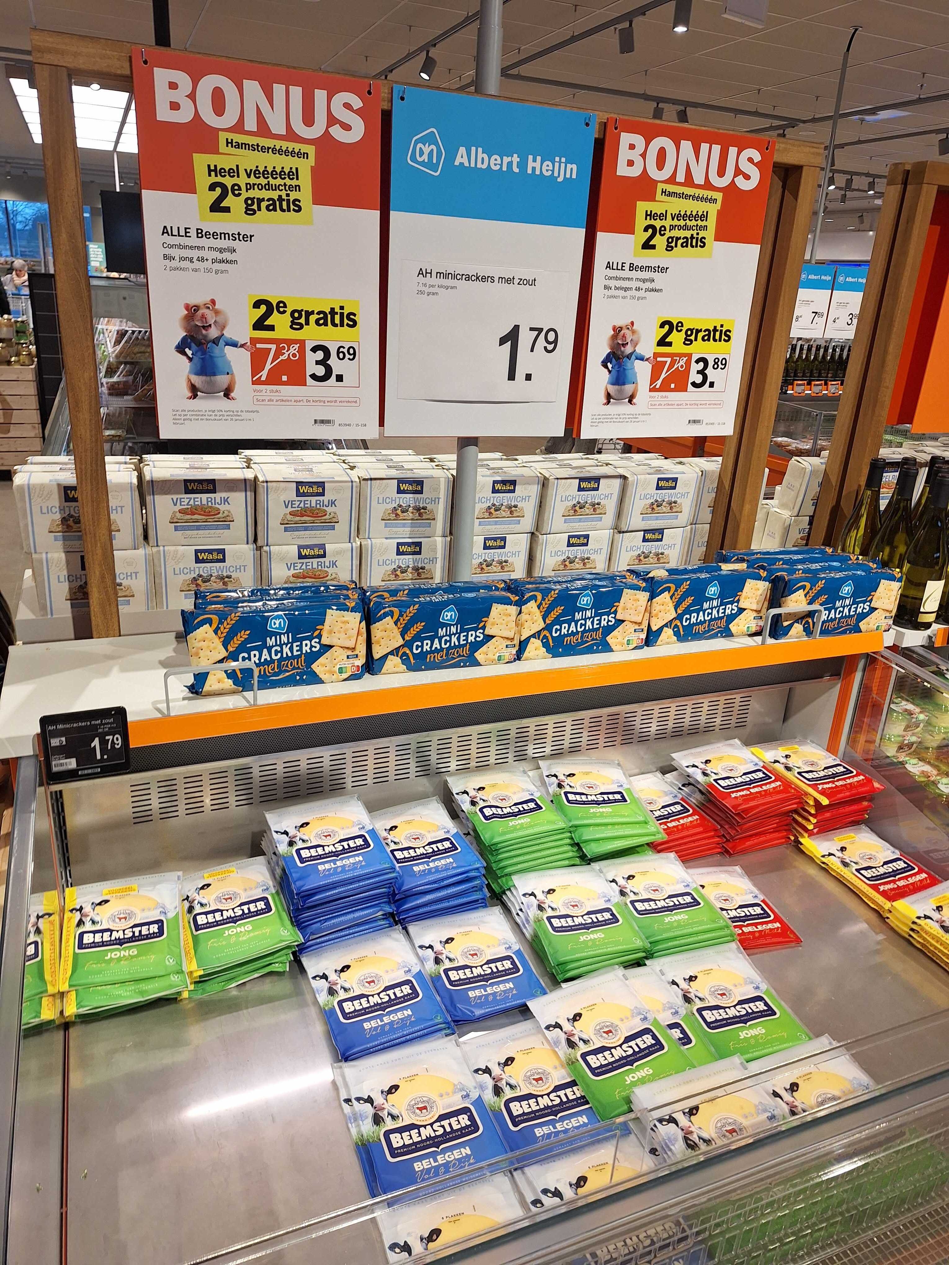 1+1 op Beemster kaas bij Albert Heijn