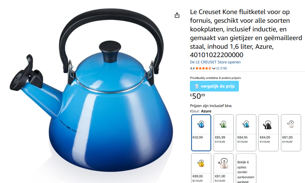 Le Creuset fluitketel