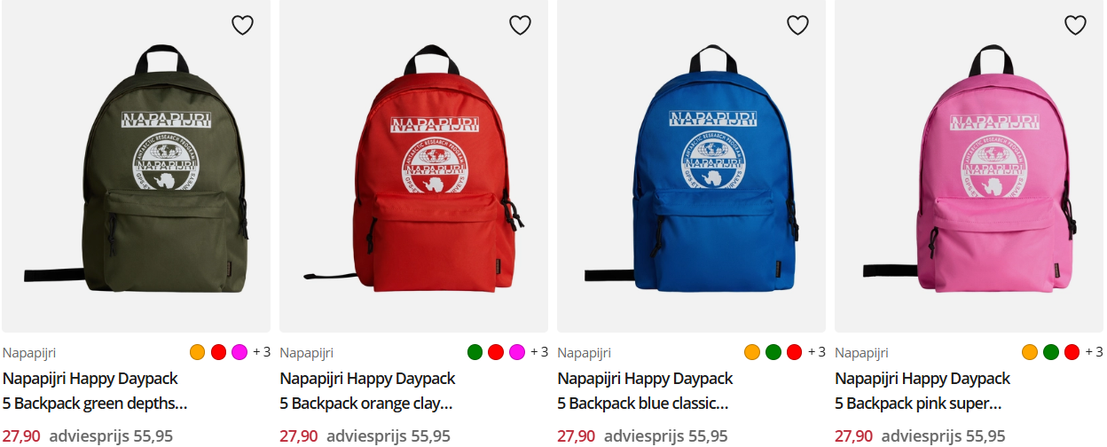 Napapijri tassen en rugzakken tot -60%