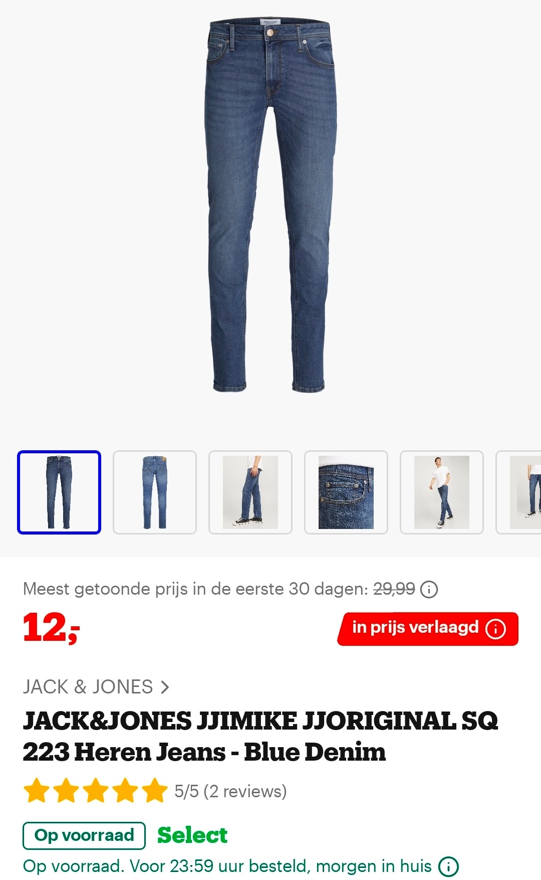 JACK&JONES jeansbroek maat 30/32