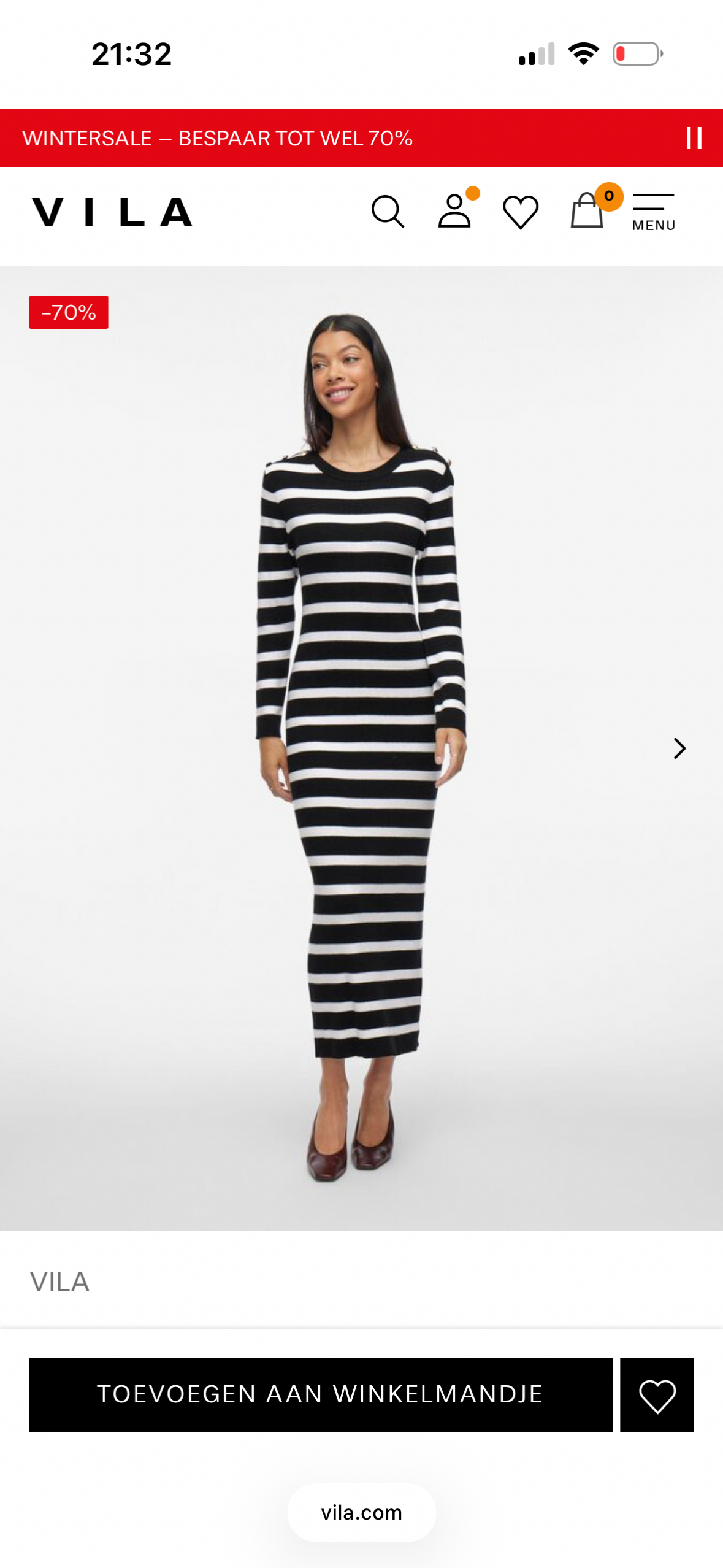 Maxi jurk Vila -70%